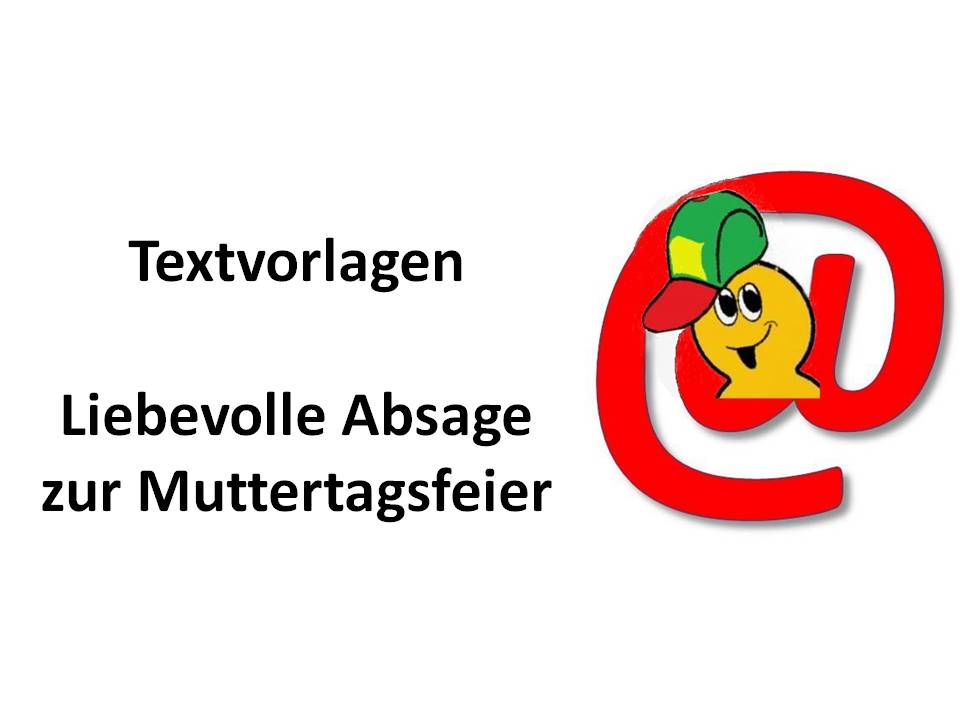 16. Absage Muttertagsfeier