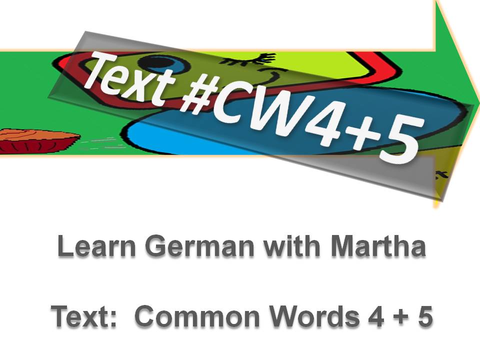 Pr�sentataion - Text - Common Words 4 + 5 - Deckblatt