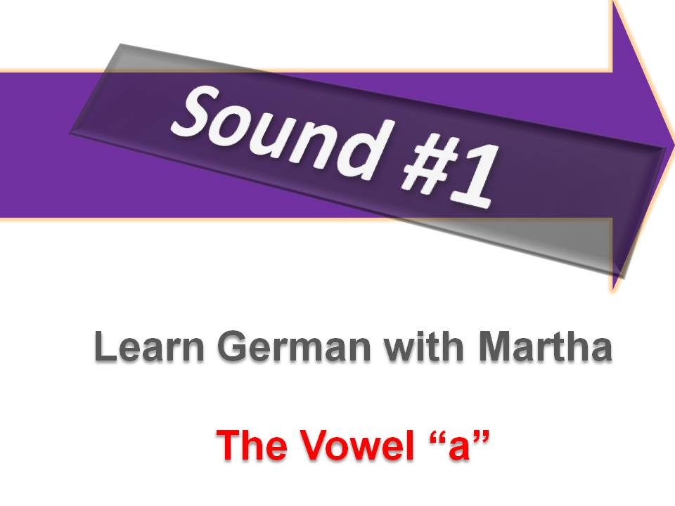 Pr�sentation- Sound 1 - Vowel A - Deckblatt