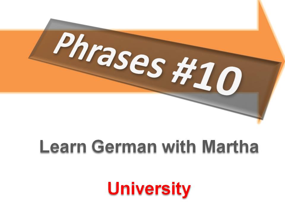 Pr�sentation - 10. University - Deckblatt