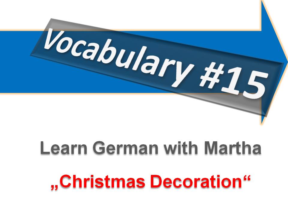 Pr�sentation - 15. Christmas decoration - Deckblatt