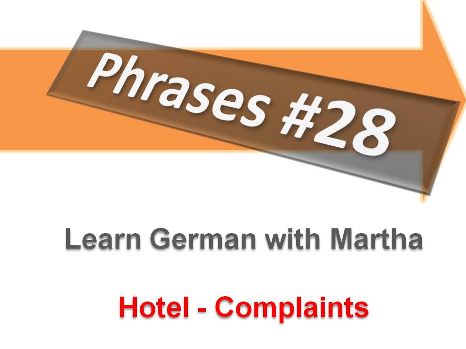 Pr�sentation - 28. Complaints - Deckblatt