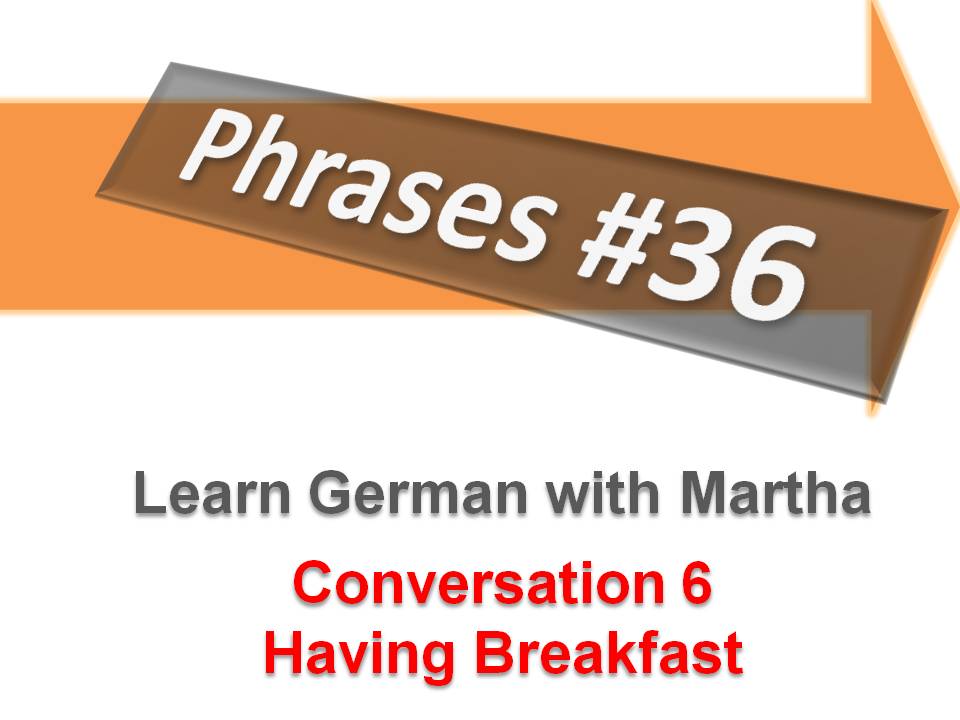 Pr�sentation - 36. Conversation 6 - Having Breakfast - Deckblatt