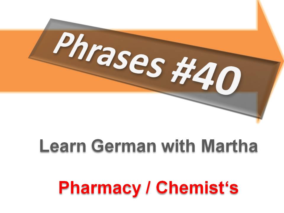 Pr�sentation - 40. - Pharmacy - Deckblatt
