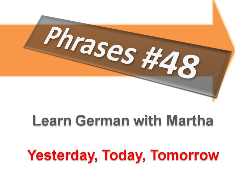 Pr�sentation - 48. Yesterday, today, tomorrow - Deckblatt