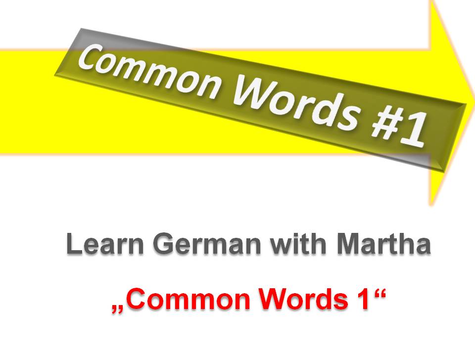 Pr�sentation - C1 - Common  Words - DEckblatt