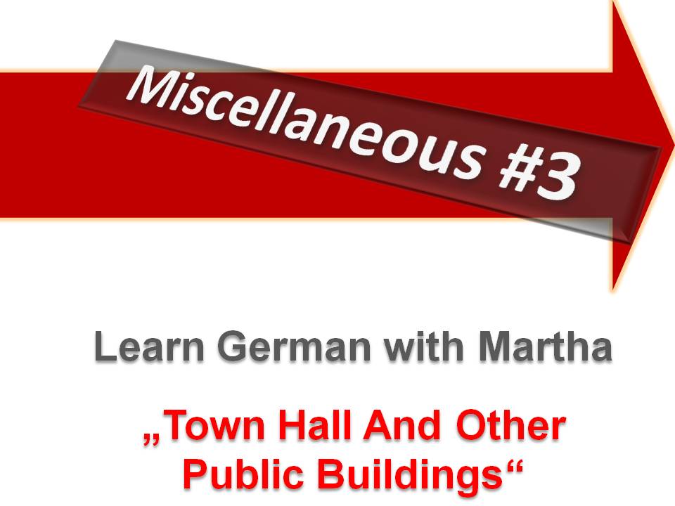 Pr�sentation - Miscelleanous - Public Buildings - Deckblatt