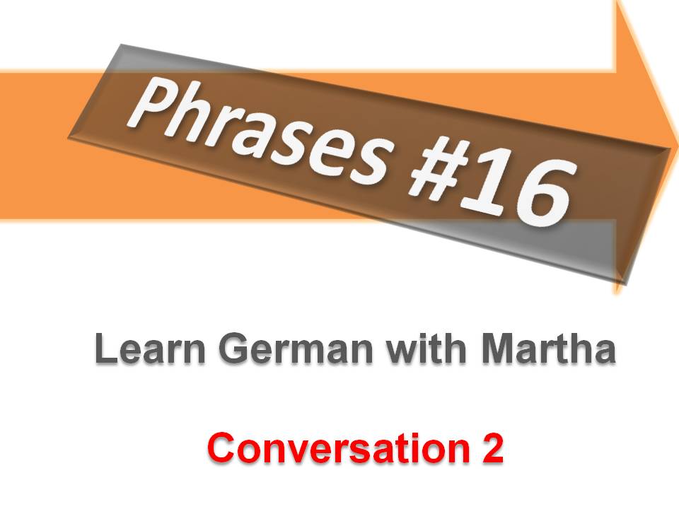 Pr�sentation - Phrases 16 - Conversation 2 - Deckblatt