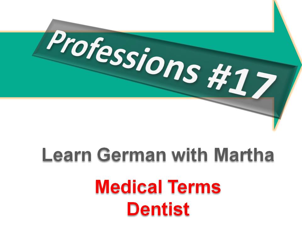 Pr�sentation - Professions - Dentist - Deckblatt