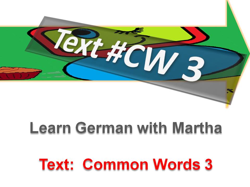 Pr�sentation - Text Common Words 3 - Deckblatt