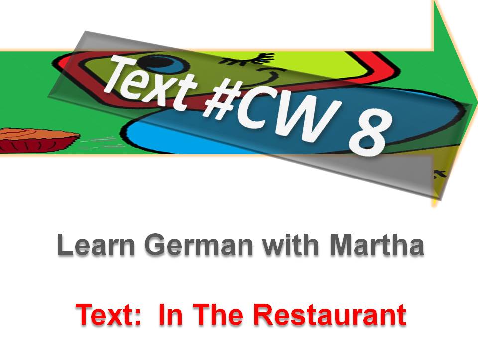 Pr�sentation - Texte CW 8 - Im Restaurant - Deckblatt
