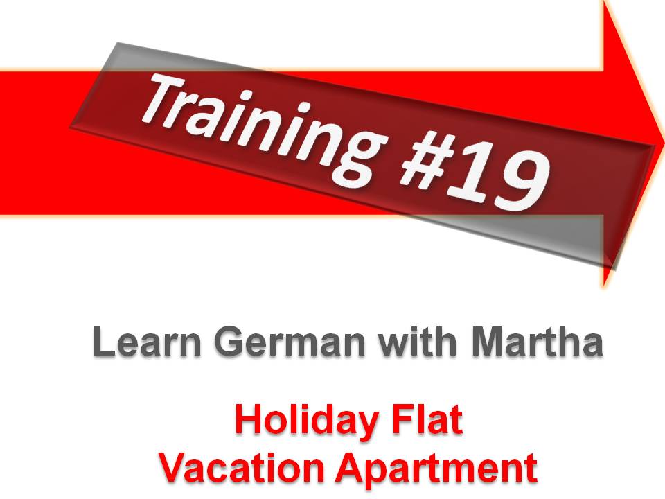 Pr�sentation - Training 19 - V19 - Vacation Flat - Deckblatt