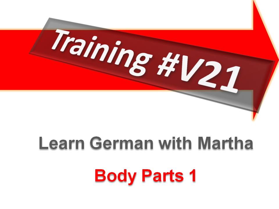 Pr�sentation - Training 21 - V21 - Body Parts 1 - Deckblatt