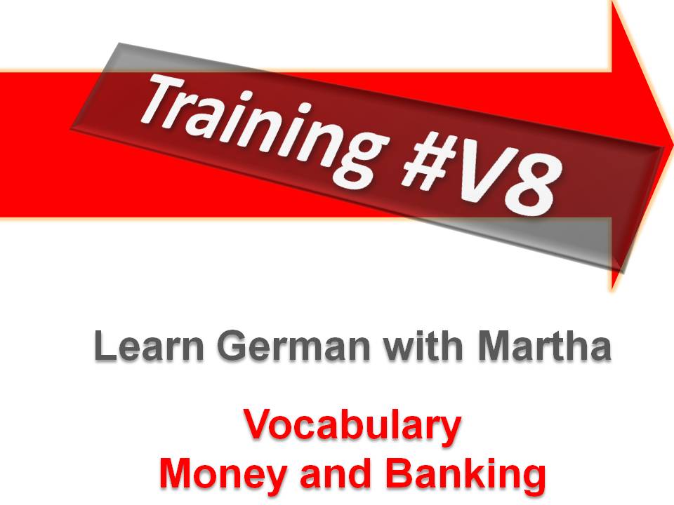 Pr�sentation - Training 8 - V8 - Money and Banking - Deckblatt