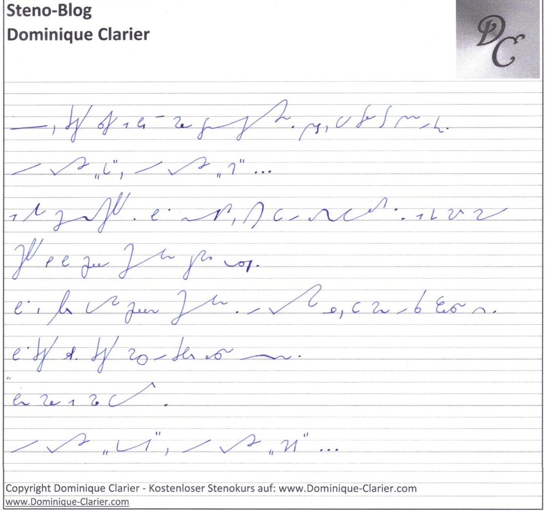 Steno-Blog 1 - Sch�nschreiben - Homepage